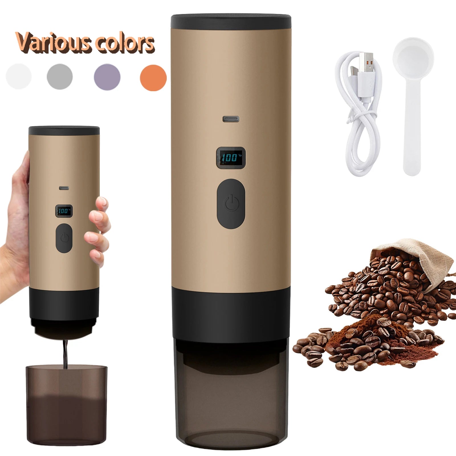 Cafetera Portátil de Cápsulas para Viaje