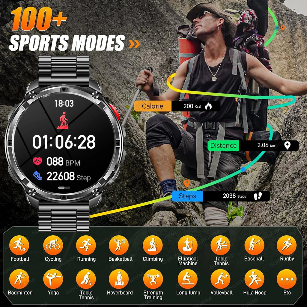 Smartwatch Outdoor Rugged Batería 1100mAh