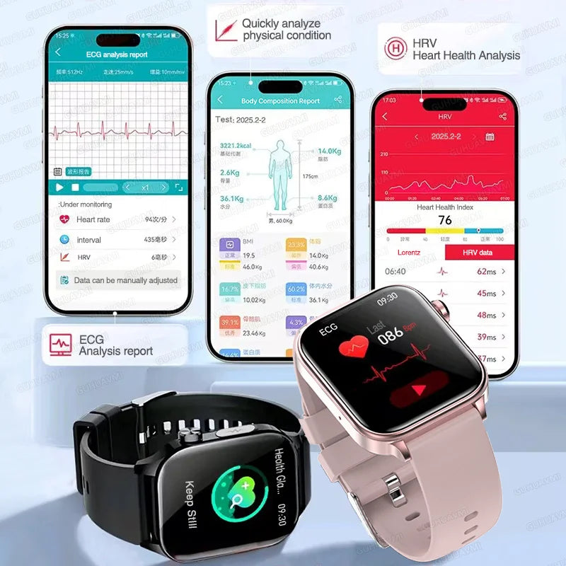 Smartwatch ECG+PPG Monitor de Salud
