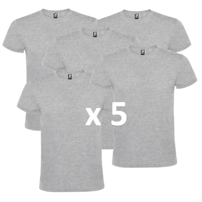 ROLY Pack 5 Camisetas de Algodón para Hombre