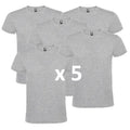 ROLY Pack 5 Camisetas de Algodón para Hombre