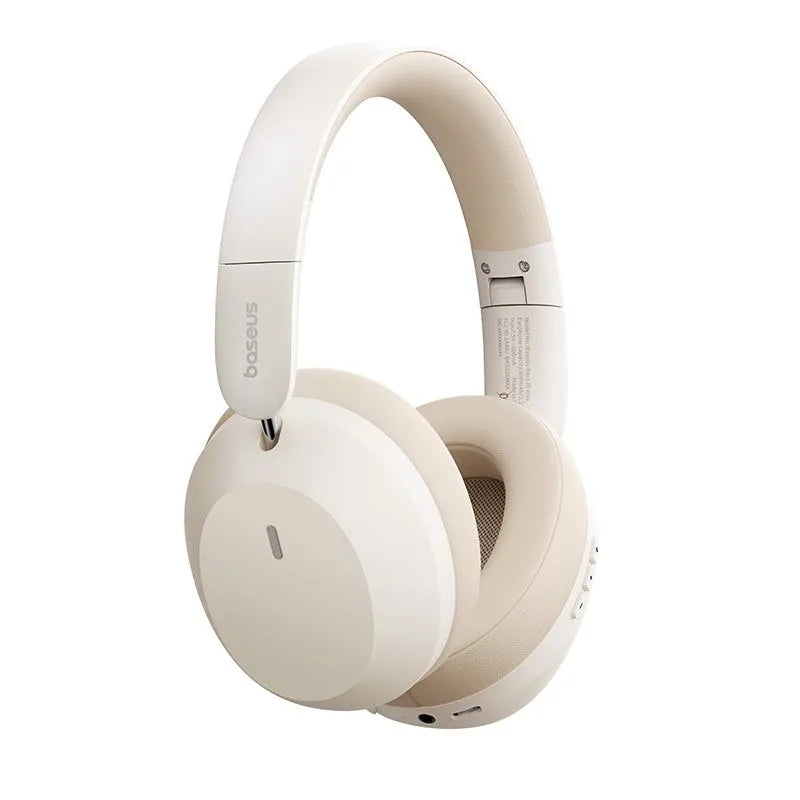 Baseus - bass 35 max headphones wireless and wired music headband usb type c bluetooth beige a00070800221-00