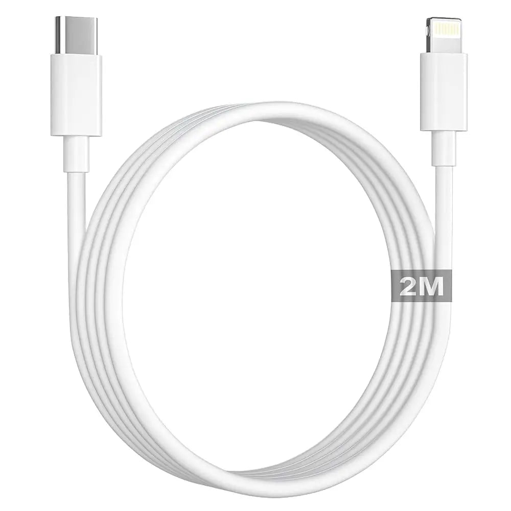 Cable USB-C a Lightning 2m Carga Rápida 20W