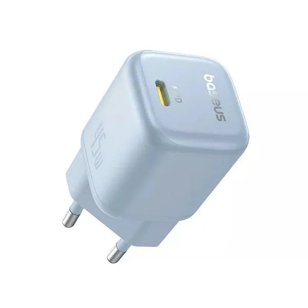 Baseus Cargador PicoGo 45W USB-C Fast Charger Azul