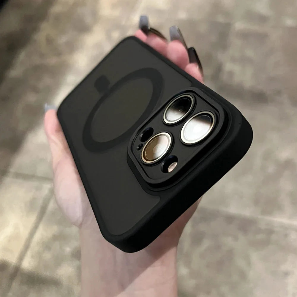 Funda Magnética iPhone con Protección de Cámara