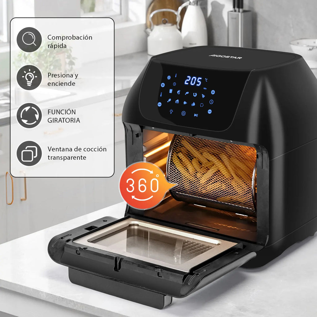 Aigostar Horno Freidora de Aire 12L Giratorio