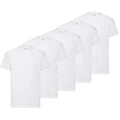 Pack 5 Camisetas Básicas Blancas 100% Algodón