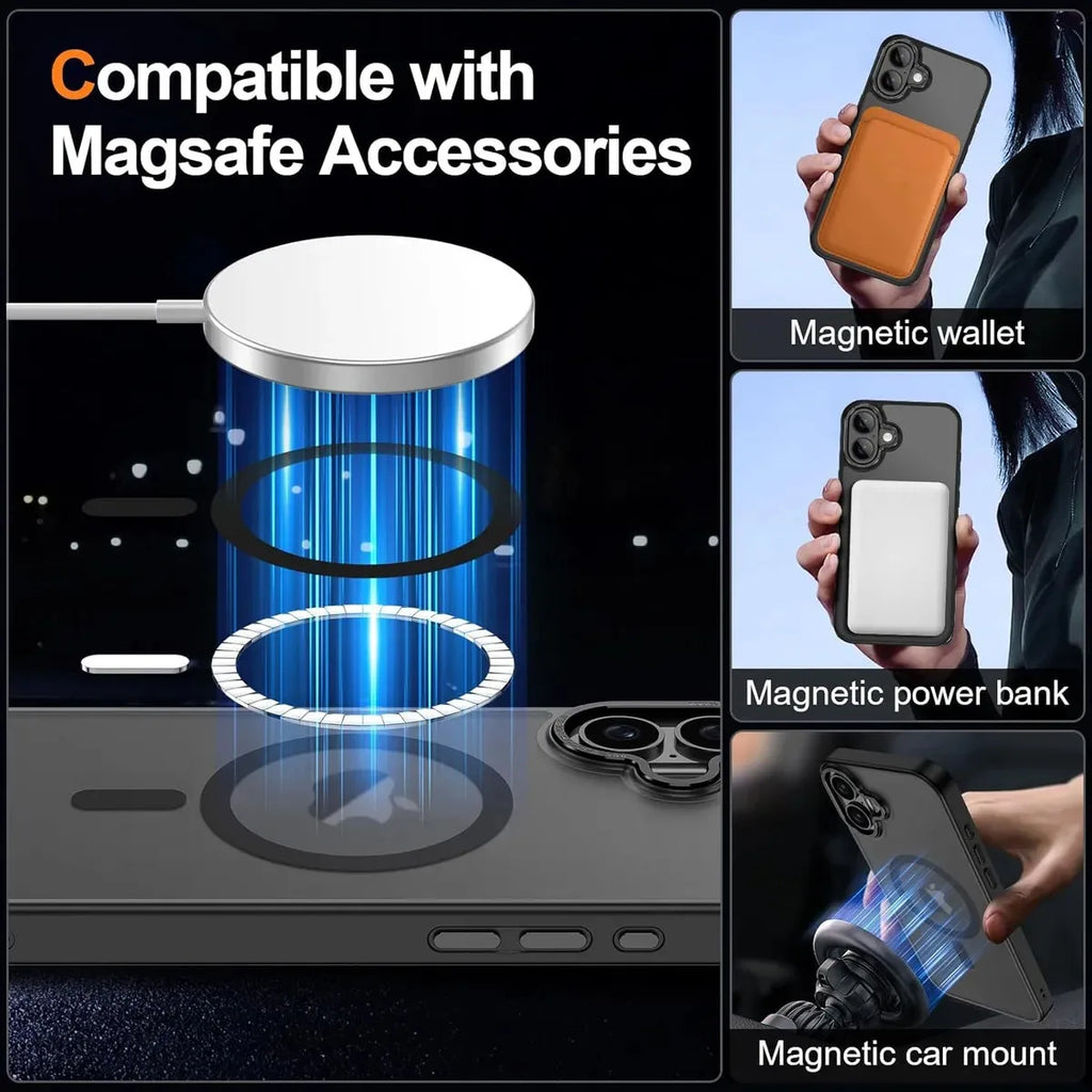 Funda Magnética iPhone con Protección de Cámara