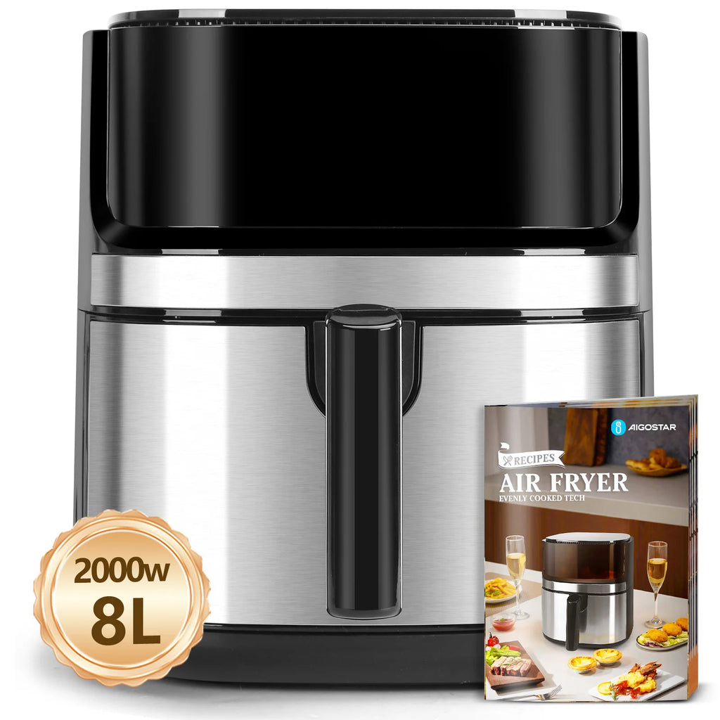 AIGOSTAR Freidora de Aire 8L con Ventana