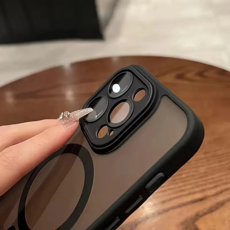 Funda Magnética iPhone con Protección de Cámara