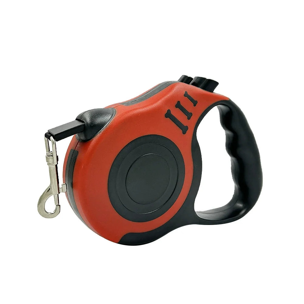 Retractable Dog Leash – 3 to 5 m with one-button brake and non-slip handle