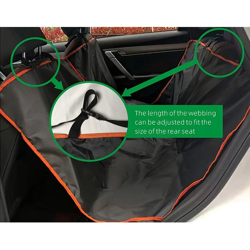 Funda de Asiento de Coche para Perros – Hamaca impermeable y antiarañazos que protege la tapicería