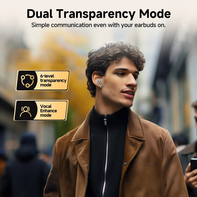 QCY MeloBuds Pro Adaptive Hybrid Active Noise Cancelling Wireless Earbuds 46dB Bluetooth 5.3 LDAC Hi-Res Audio 34H Earphones