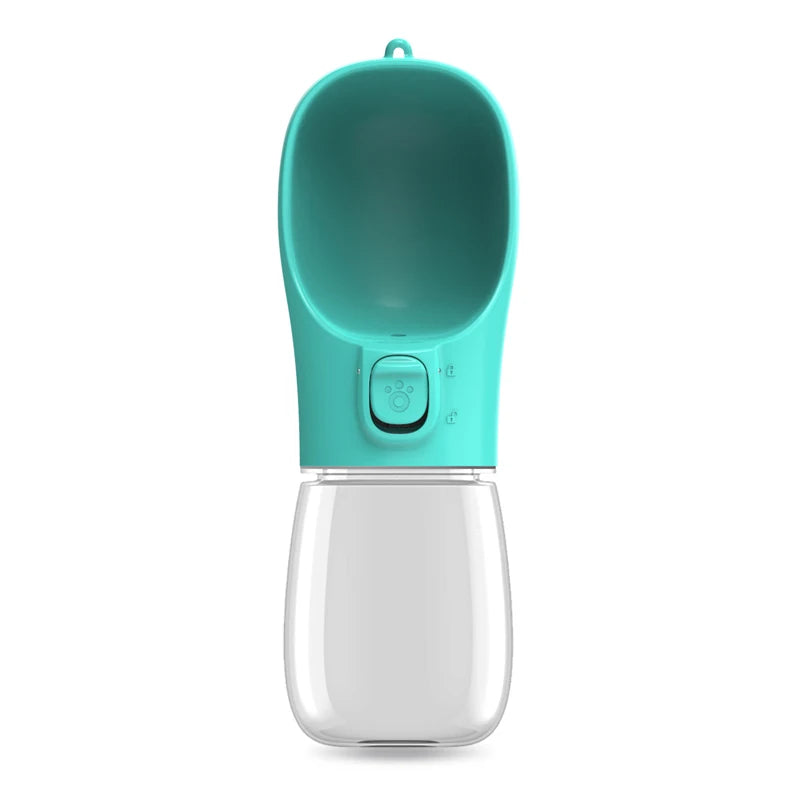 Botella de Agua Portátil para Perros – Bebedero de paseo antigoteo con un solo botón (300/350/550 ml)