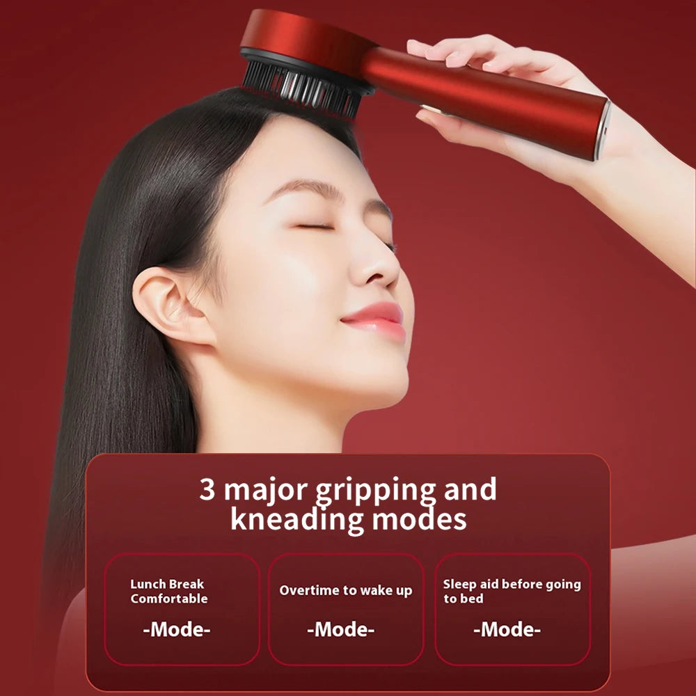 Electric Vibration Massage Comb Massage Scalp Brush Applicator Inject Essential Oils Scalp Care & Hair Care