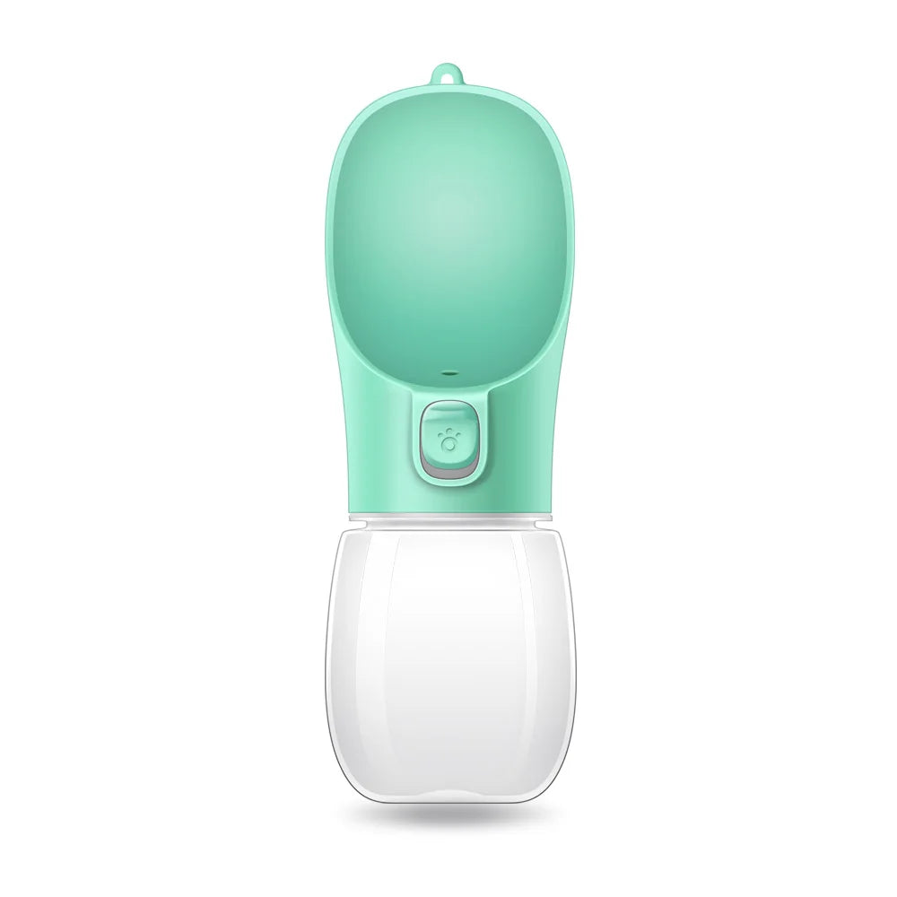 Botella de Agua Portátil para Perros – Bebedero de paseo antigoteo con un solo botón (300/350/550 ml)