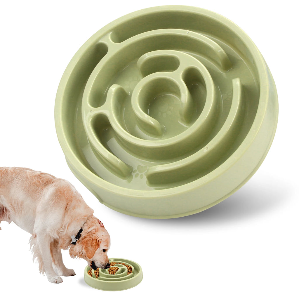 Comedero Lento Antivoracidad para Perros – Evita atragantamientos y mejora la digestión (laberinto antideslizante)