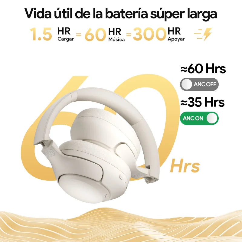 QCY H3 Auriculares Diadema ANC Bluetooth 5.4