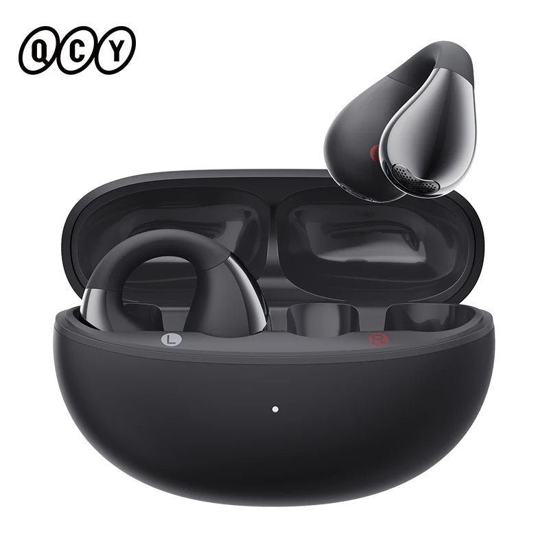 QCY Crossky C30 Open Ear Headphones Bluetooth 5.4 Earphones with Clip Lightweight Comfort Stable Fit Sports Earbuds