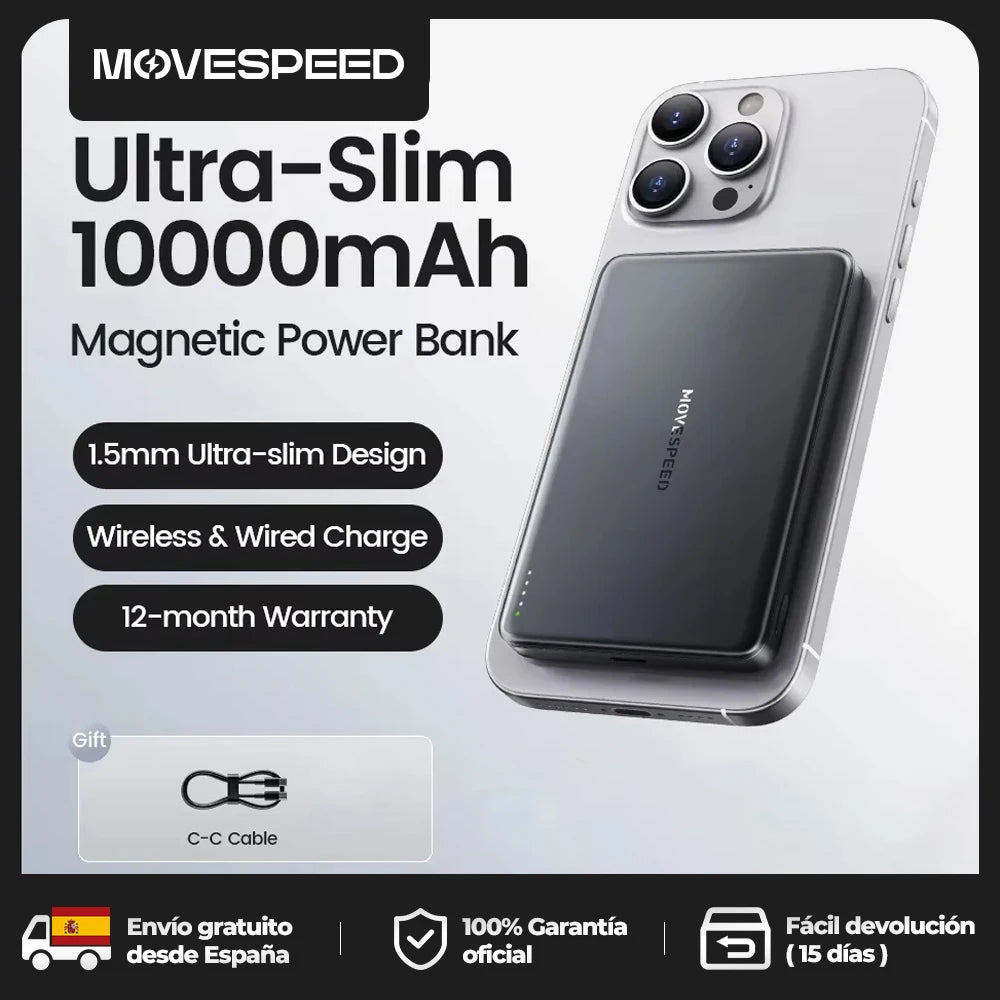 MOVESPEED S10 Power Bank Magnético 10000mAh
