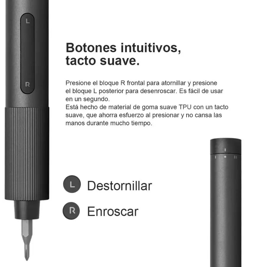 Xiaomi Mijia Electrical Precision Screwdriver, Magnetic Screw Driver Kit,Two-speed torque, Type-C charge, S2 Steel Precision Bit