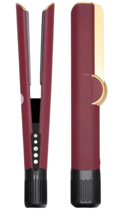 2 IN 1 Professional Hair Straightener & Hair Dryer Heat-Up Hair Flat Iron, Negative Ion Iron Long-Lasting Styling Tool