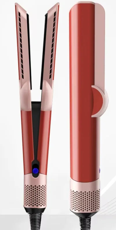 2 IN 1 Professional Hair Straightener & Hair Dryer Heat-Up Hair Flat Iron, Negative Ion Iron Long-Lasting Styling Tool