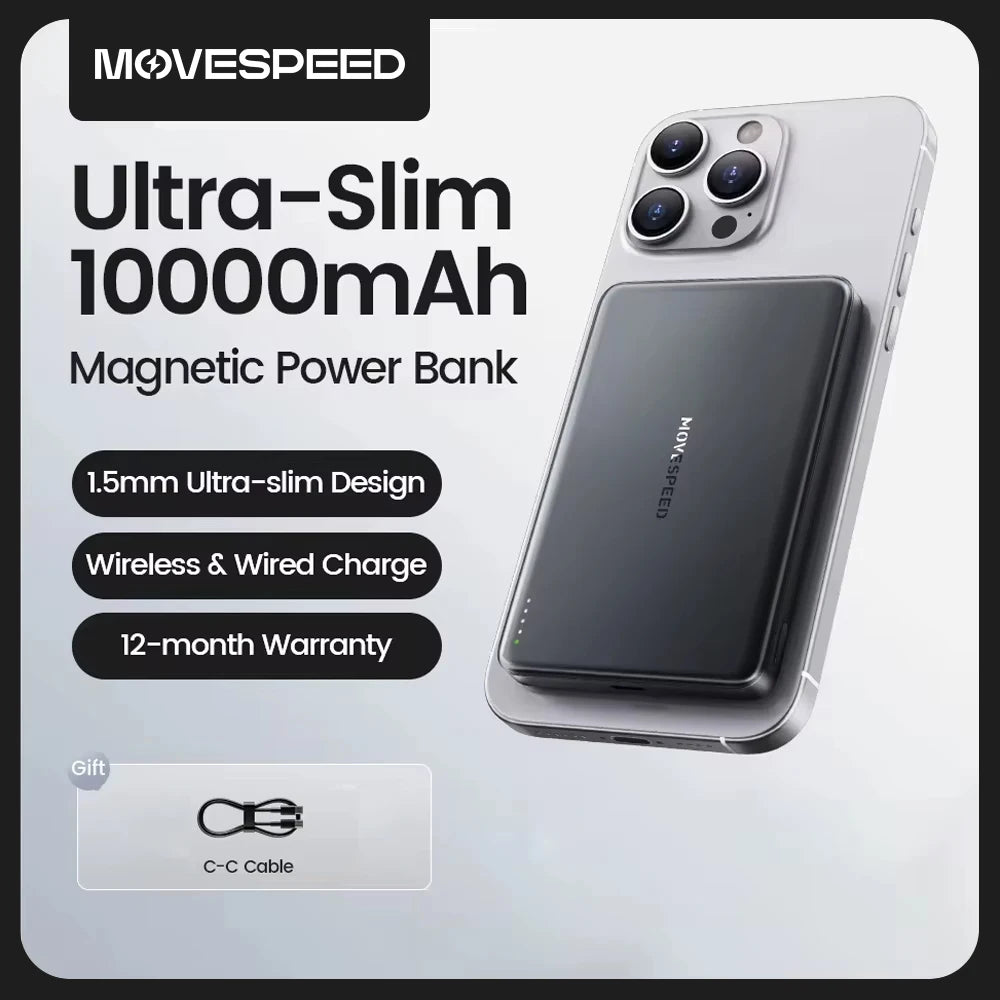 MOVESPEED S10 Power Bank Magnético 10000mAh