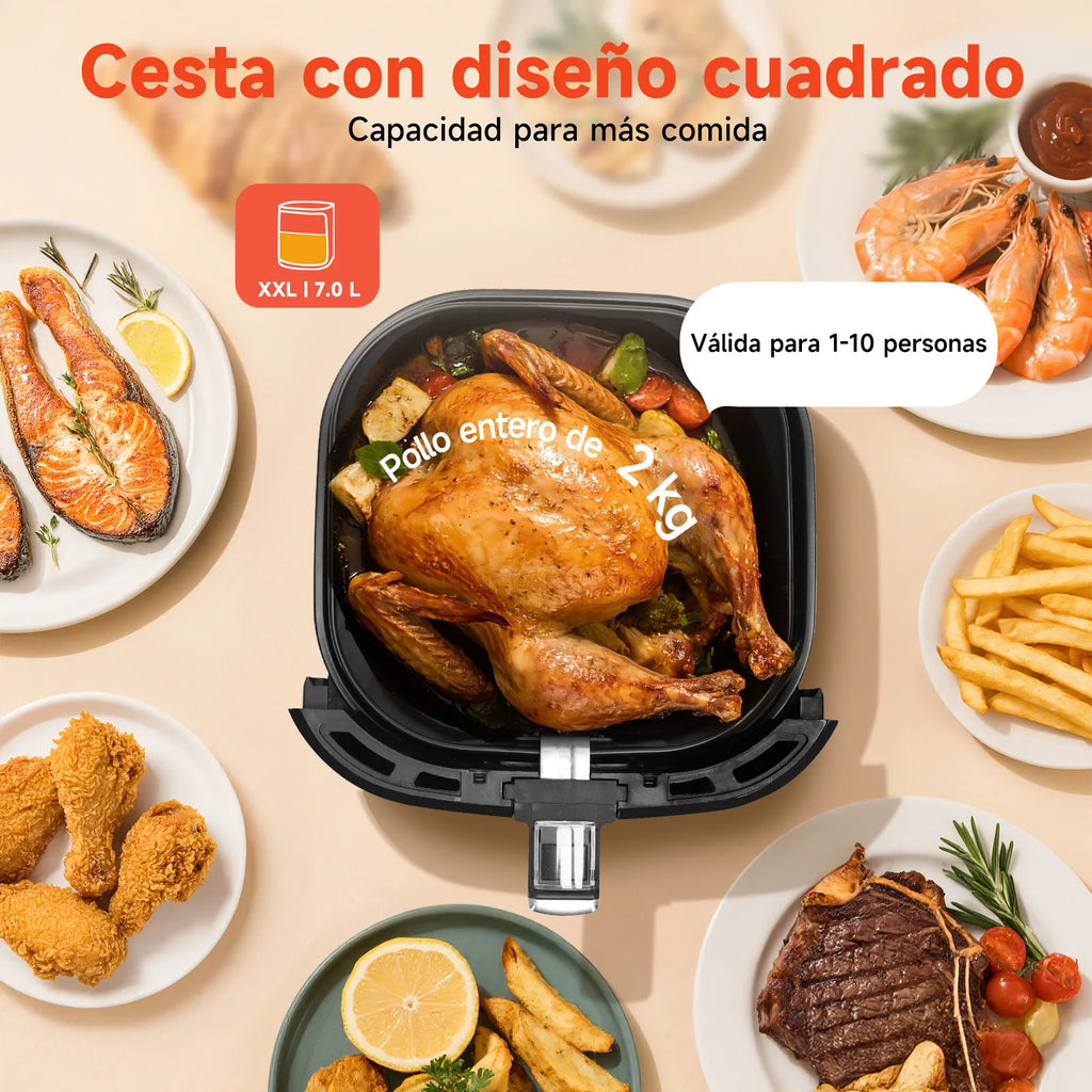 Freidora de Aire 7L Pantalla LED Táctil