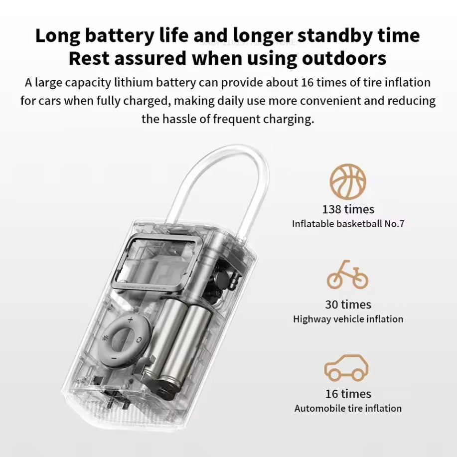 Xiaomi Mijia Portable Air Compressor 2 Pro Digital Tire Inflator Electric Air Pump With LED Lamp for Car Motorcycles Bicycles