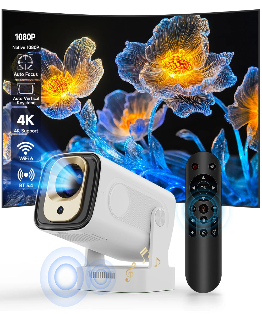 Magcubic HY310 1080P 330ANSI Android11 Mini Projector Auto Focus 4K Native 5W Speaker Air Mouse Voice Assistant Upgrated HY300