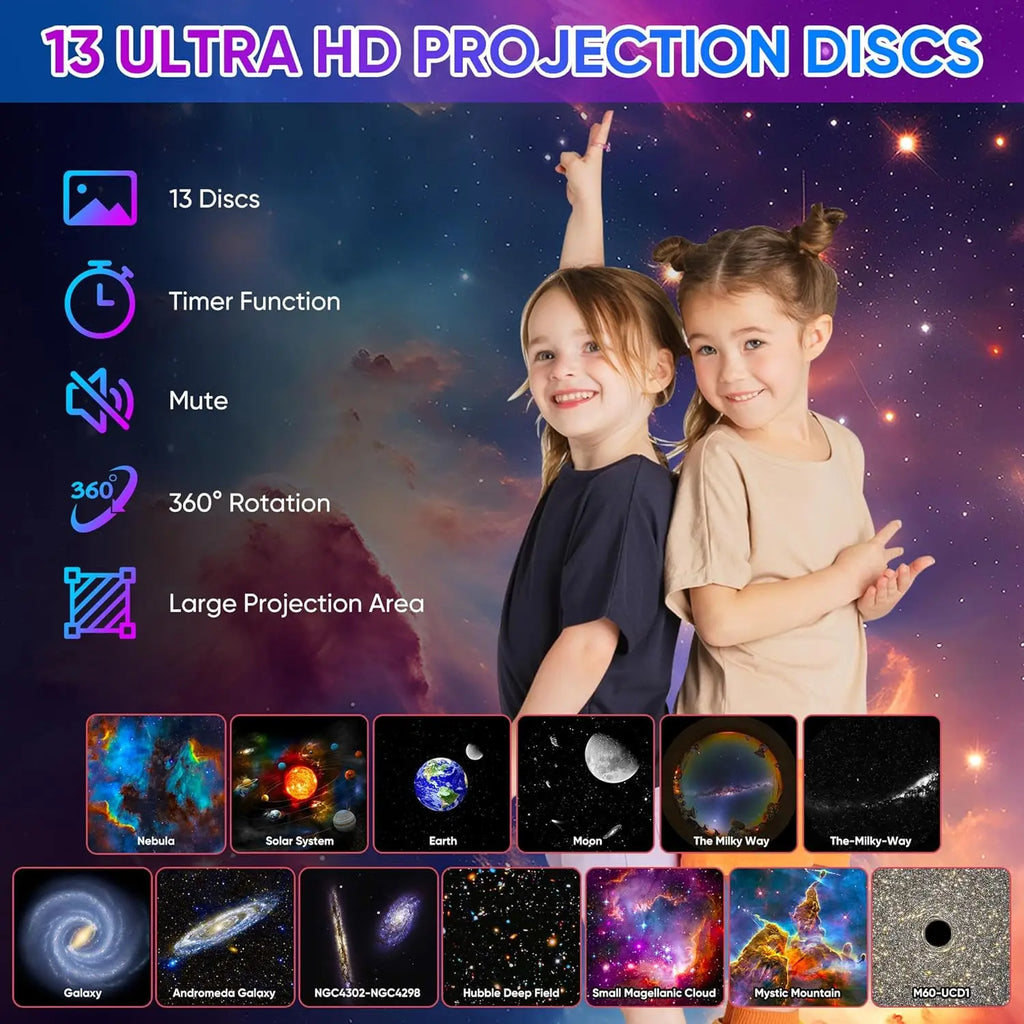 Proyector Galaxy Star 13 en 1 con Temporizador