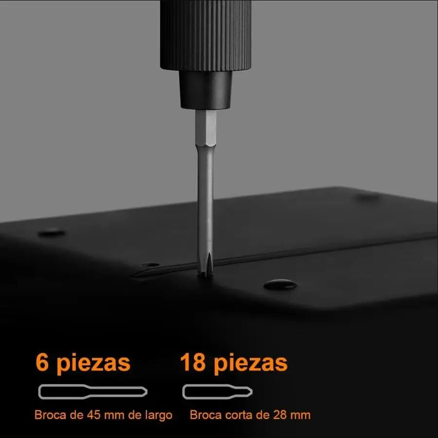 Xiaomi Mijia Electrical Precision Screwdriver, Magnetic Screw Driver Kit,Two-speed torque, Type-C charge, S2 Steel Precision Bit