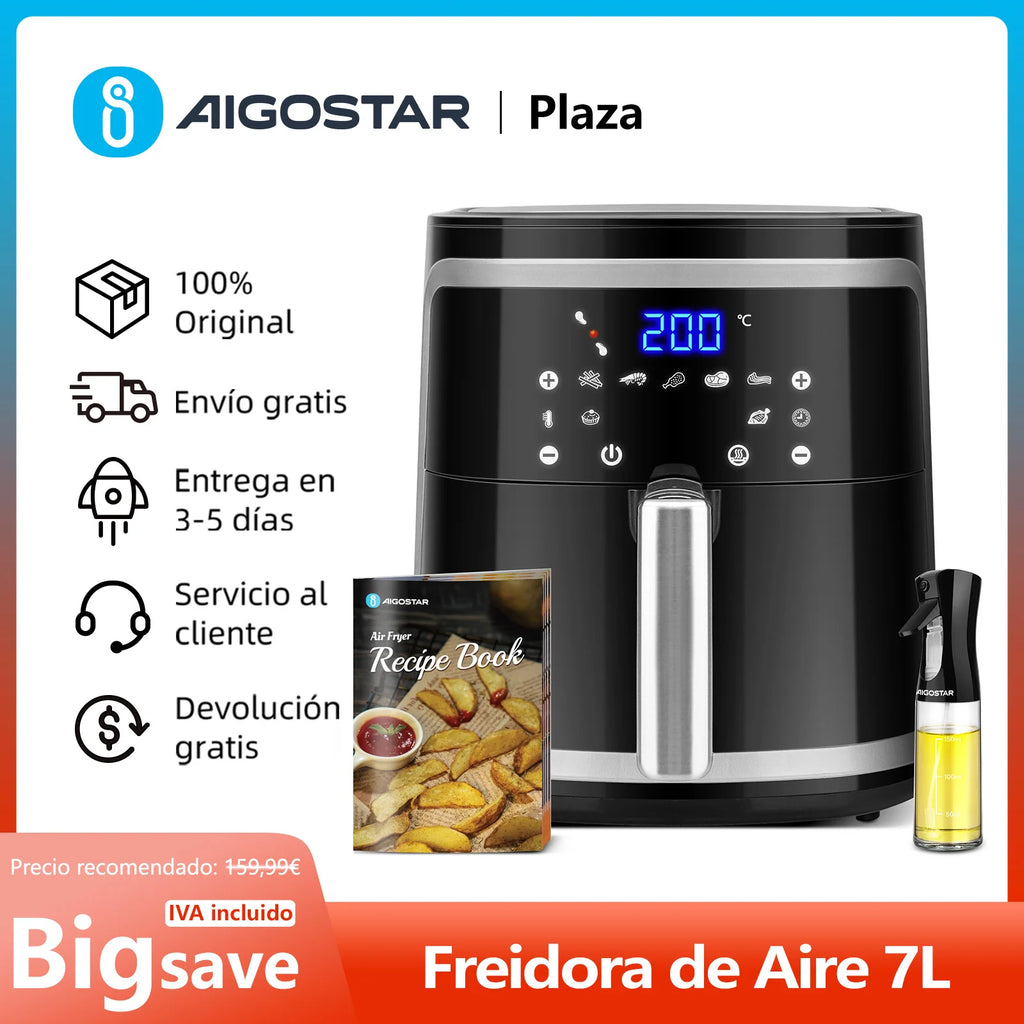 Freidora de Aire 7L Pantalla LED Táctil