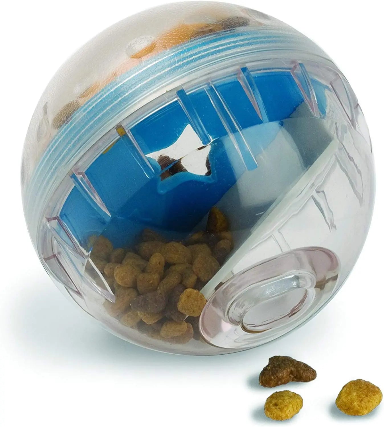 Dog Treat Dispensing Ball - Interactive toy that entertains and slows down eating
