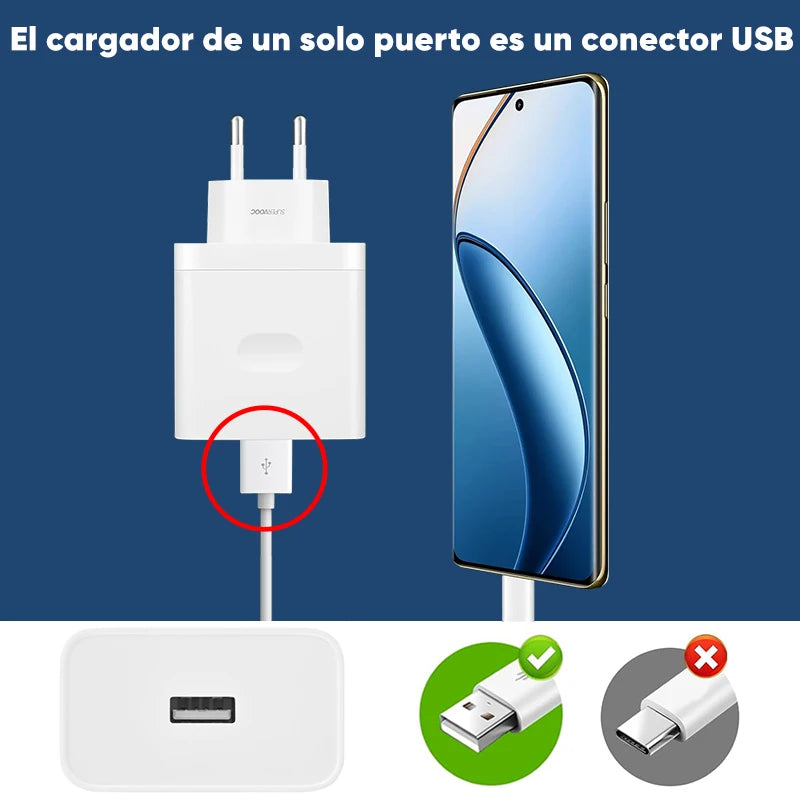 realme SUPERVOOC 80W Cargador Original EU