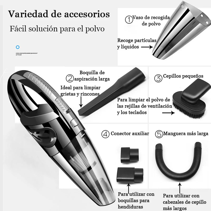 Aspirador de Mano Inalámbrico Ciclónico