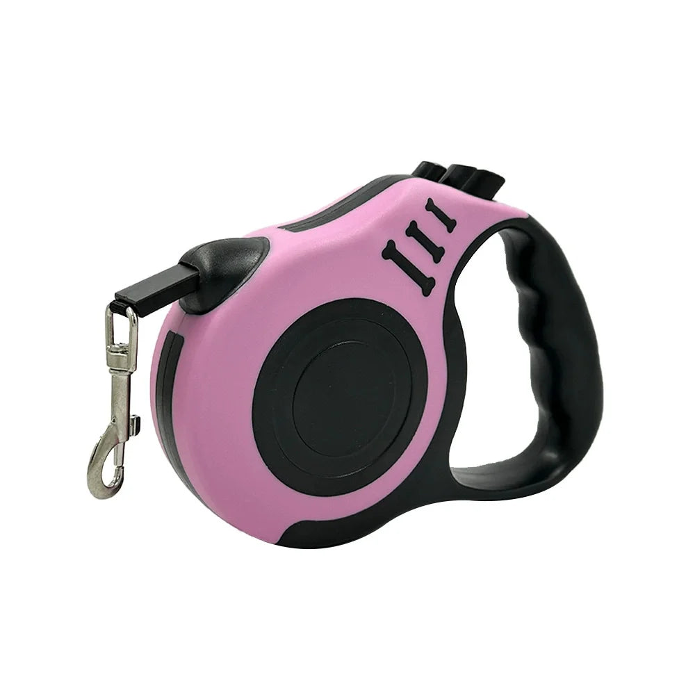 Correa Extensible para Perros – 3 a 5 m con freno de un solo botón y mango antideslizante
