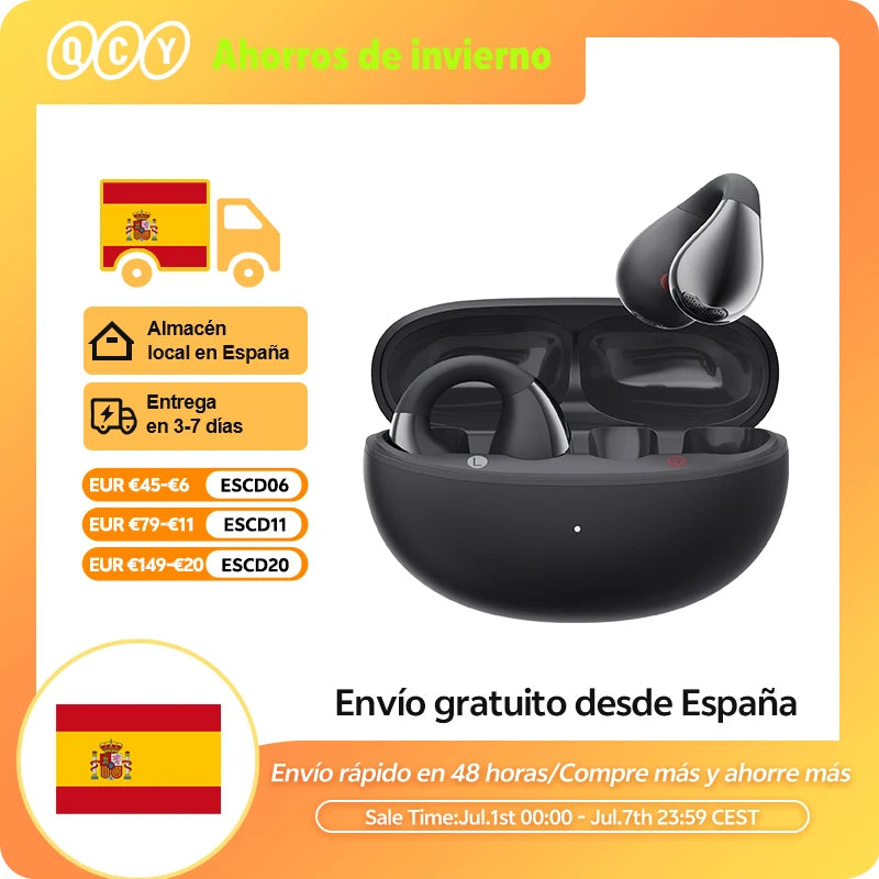 QCY Crossky C30 Auriculares Abiertos con Clip