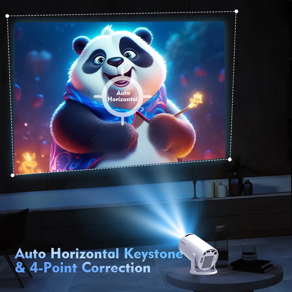 Magcubic Mini Projector Support 8K 720P with Dual Band WIFI6 5G Wireless Android 14 290 ANSI 180° Rotatable Video HY300 Pro
