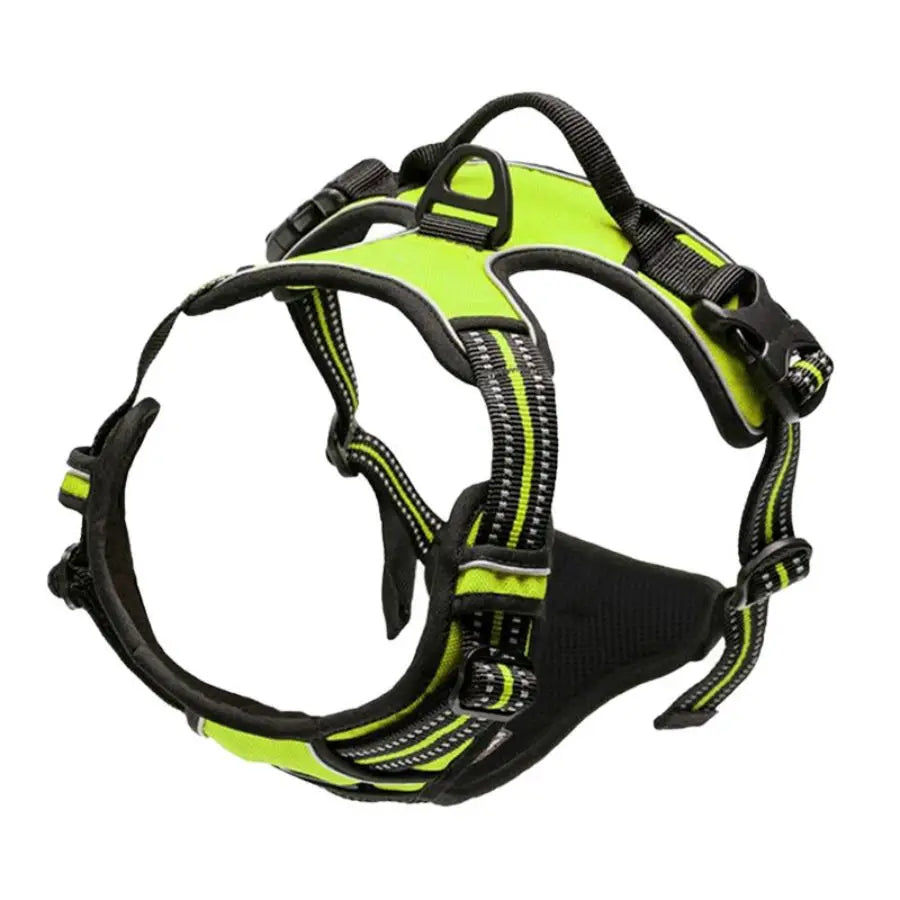No-Pull Dog Harness – Reflective, with control handle and front clip (sizes S to XL)