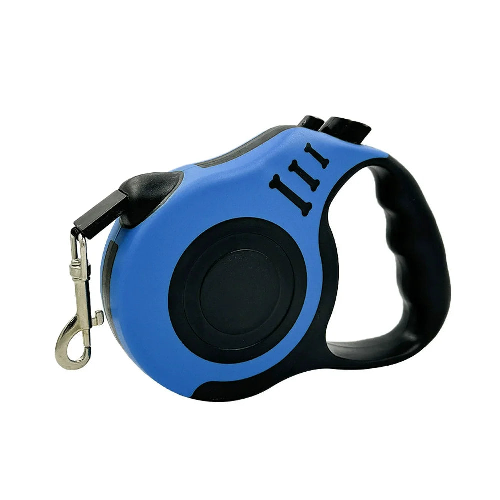 Retractable Dog Leash – 3 to 5 m with one-button brake and non-slip handle