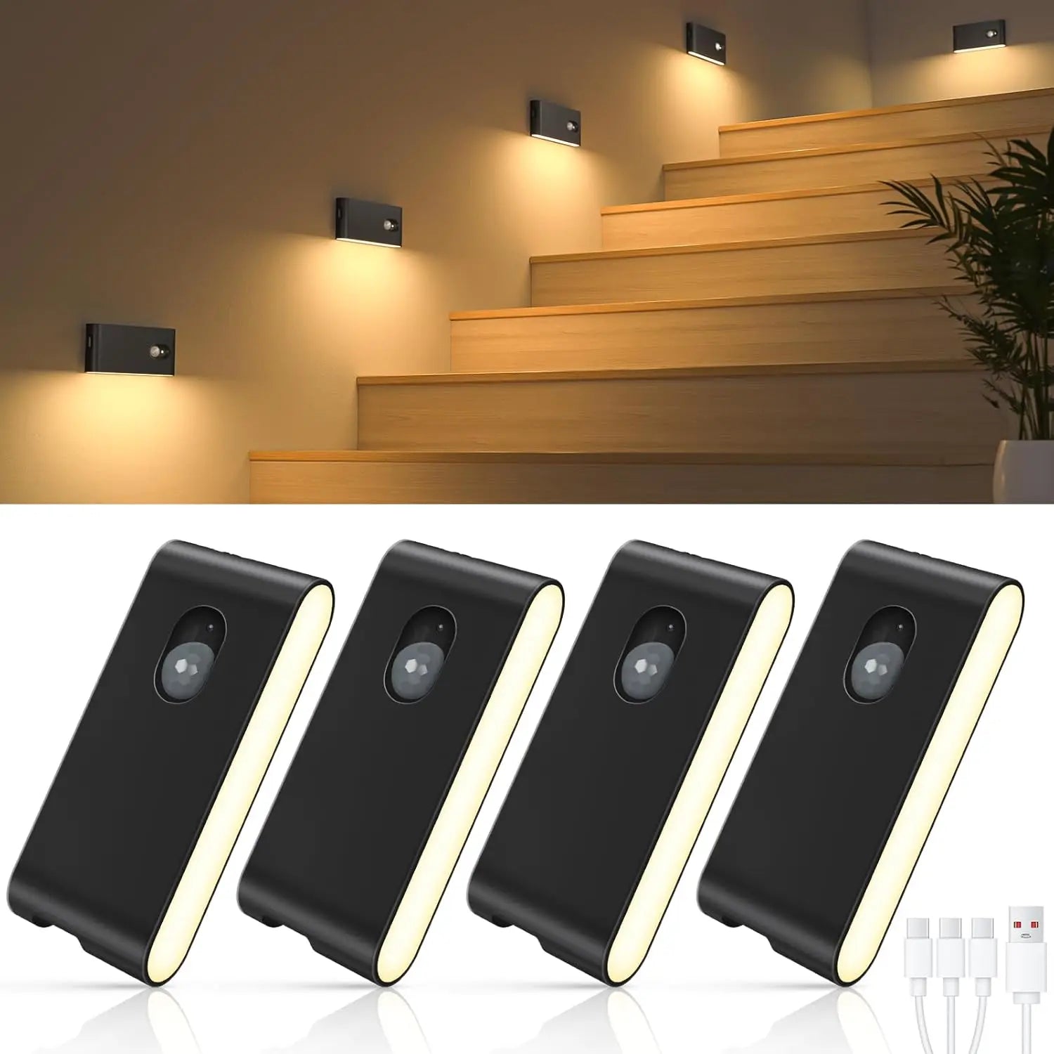 WILLED Luces LED con Sensor de Movimiento (recargables)
