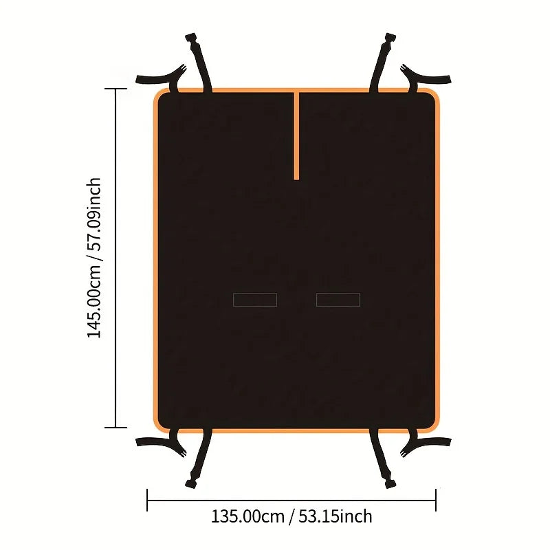 Funda de Asiento de Coche para Perros – Hamaca impermeable y antiarañazos que protege la tapicería
