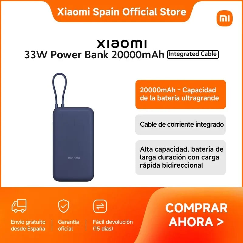 Xiaomi Power Bank 33W 20000mAh Oficial