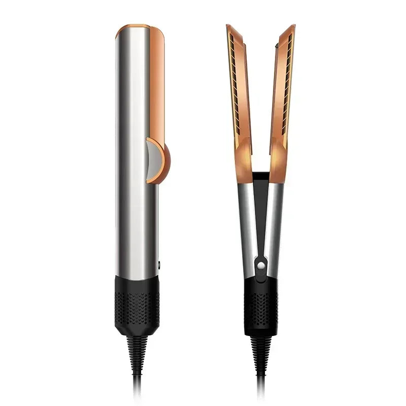 2 IN 1 Professional Hair Straightener & Hair Dryer Heat-Up Hair Flat Iron, Negative Ion Iron Long-Lasting Styling Tool