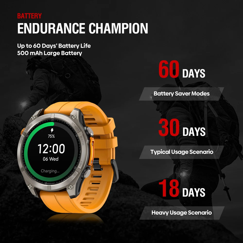 Zeblaze Stratos 4 Smartwatch AMOLED GPS
