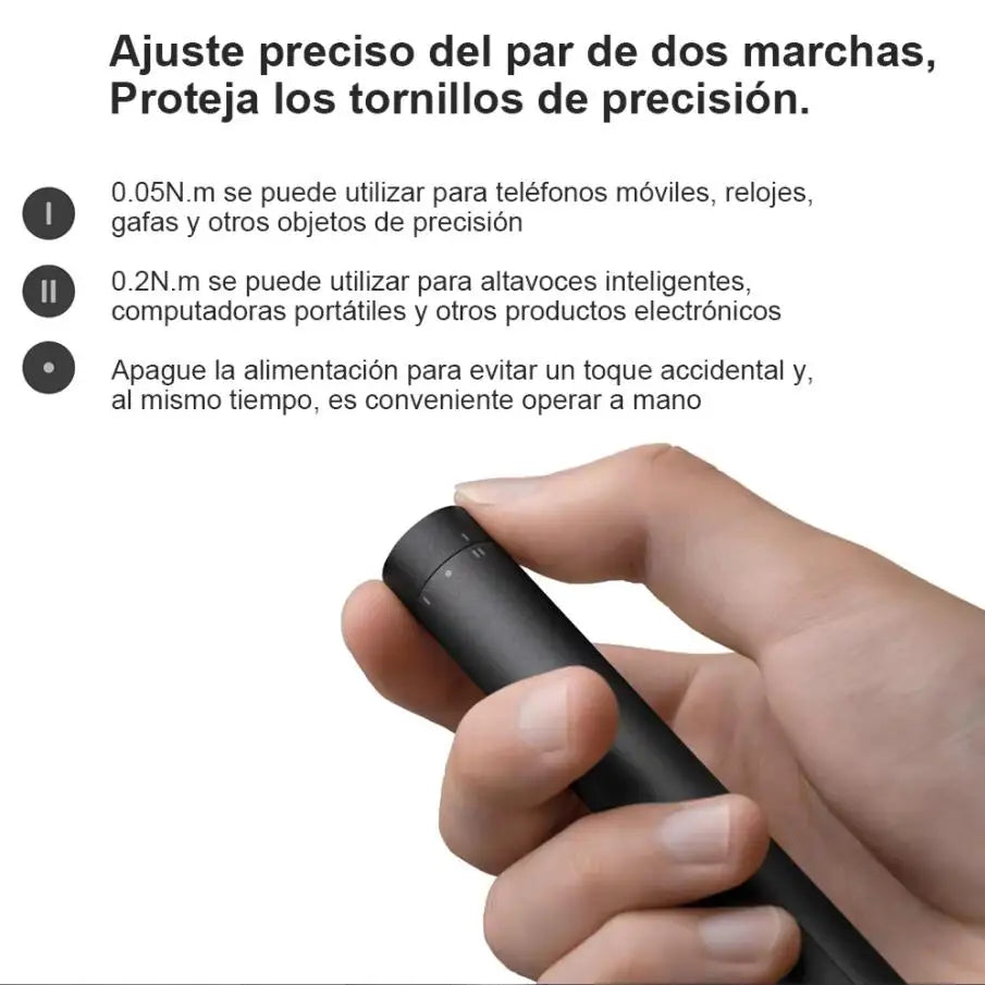 Xiaomi Mijia Electrical Precision Screwdriver, Magnetic Screw Driver Kit,Two-speed torque, Type-C charge, S2 Steel Precision Bit