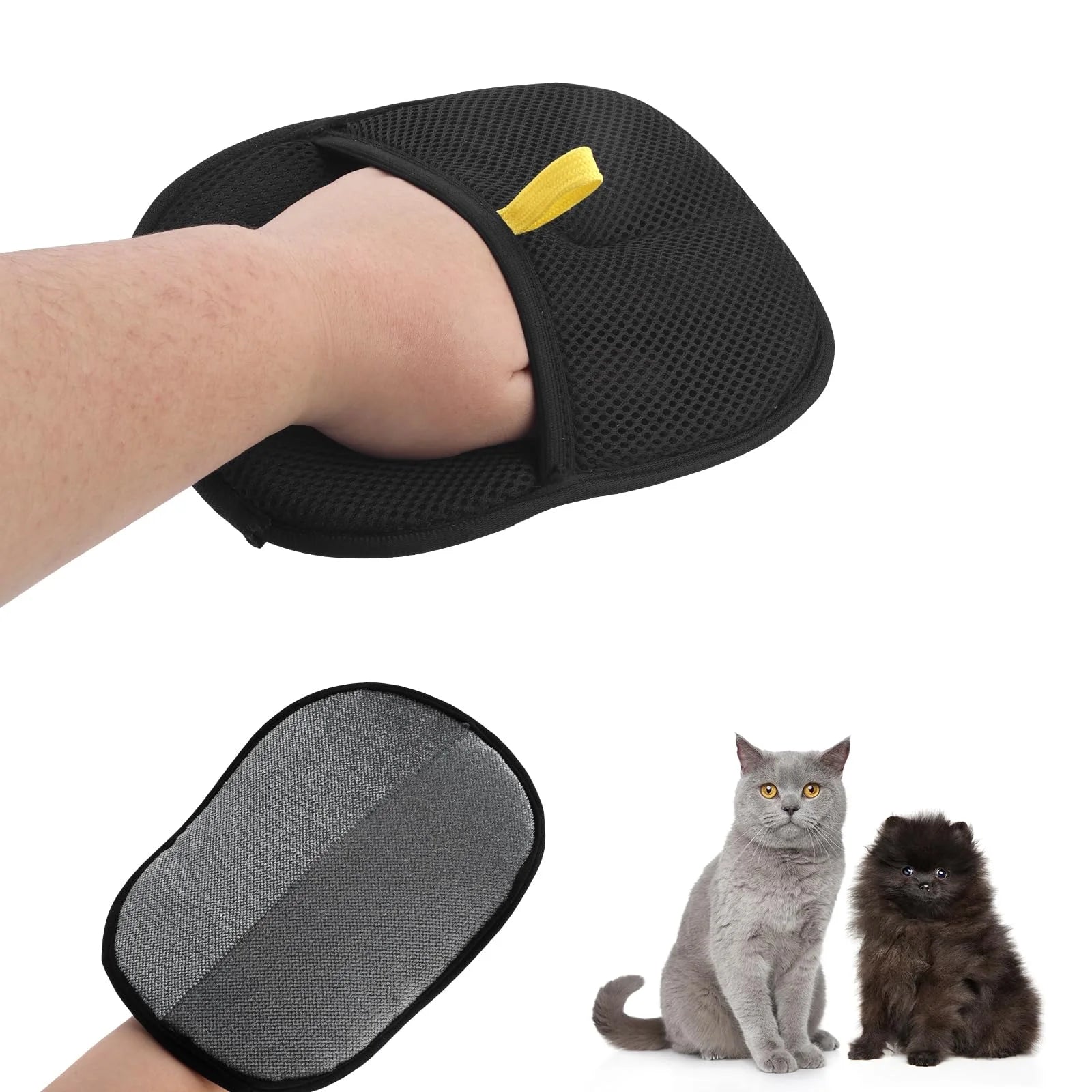 Guante Quitapelos Reutilizable para Perros y Gatos – Recoge el pelo de sofás, alfombras y ropa con una pasada